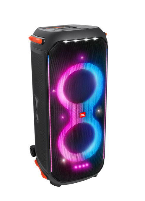 jbljbl partybox 710 bluetooth party speaker with dynamic music synced flashing club pattern lightshow,jbl pro sound, splashproof,jbl partybox app personalisation,guitar and mic input(800 watt rms, black) features: 800watt rms powerful jbl pro sound: create an instant musical connection with 800 powerful watts of high performance jbl original pro sound from partybox 710. the dual 2.75" tweeters and 8" woofers paired with its tuned bass reflex port deliver detailed audio perfection for music so loud you can literally feel the beat dynamic customizable light show: transform any space into a rock concert, nightclub, and karaoke lounge all rolled into one. sync your music to dynamic, customizable strobes, a unique starry night effect, and next level flashing club patterns easily controlled via the streamlined, user friendly top panel dials or partybox app control with jbl partybox app: the jbl partybox app makes it easier than ever to control your music, update settings, and customize the colors and patterns of your light show for the perfect party vibe ipx4 splashproof: whether you are partying with friends in your backyard or sipping drinks by the pool, the jbl partybox 710 is ipx4 splashproof so you never have to worry about the party getting too wet and wild guitar and mic inputs: with guitar and dual mic inputs, you can show your talents as you sing and play along. with the karaoke eq tuning, not only will you sound great but you'll look great, too, with the perfect light show for rocking out true wireless stereo with 2 partybox 710: one jbl partybox not enough? pair two 710 partybox speakers via cable or wireless by true wireless stereo (tws) technology for even bigger, bolder sound easy to grip handle and robust wheels : get the party rolling with big, robust, smooth running wheels and an easy grip handle for convenient portability and placement of the jbl partybox 710 wherever the music takes you. about the speaker: the splashproof partybox 710 transforms your next event into a real party, concert or nightclub. with its unique and colorful light show synced to jbl original pro sound. minimalistic and intuitive top panel controls and the partybox app let you create next level musical and visual experiences. customizing both the flashing, strobe lights and the amazing sound from the dual set of tweeters and bass rich woofers. one button true wireless sound instantly pairs two partybox 710s for an even bigger crowd. and with an easy to grip handle and robust wheels, you can keep the good times rolling wherever the party goes. specifications box content 1 x jbl party speaker 710,1 x quick start guide,1 x warranty card,1 x safety sheet,1 x right angle ac power cord(ac plug varies by region) connection type bluetooth connectivity wireless dimensions 90.5 x 39.9 x 43.6 cm microphone no net quantity unit piece power output 800 w sustainable regular voice assistant no water resistance yesjbl partybox 710 bluetooth party speaker with dynamic music synced flashing club pattern lightshow,jbl pro sound, splashproof,jbl partybox app personalisation,guitar and mic input(800 watt rms, black) features: 800watt rms powerful jbl pro sound: create an instant musical connection with 800 powerful watts of high performance jbl original pro sound from partybox 710. the dual 2.75" tweeters and 8" woofers paired with its tuned bass reflex port deliver detailed audio perfection for music so loud you can literally feel the beat dynamic customizable light show: transform any space into a rock concert, nightclub, and karaoke lounge all rolled into one. sync your music to dynamic, customizable strobes, a unique starry night effect, and next level flashing club patterns easily controlled via the streamlined, user friendly top panel dials or partybox app control with jbl partybox app: the jbl partybox app makes it easier than ever to control your music, update settings, and customize the colors and patterns of your light show for the perfect party vibe ipx4 splashproof: whether you are partying with friends in your backyard or sipping drinks by the pool, the jbl partybox 710 is ipx4 splashproof so you never have to worry about the party getting too wet and wild guitar and mic inputs: with guitar and dual mic inputs, you can show your talents as you sing and play along. with the karaoke eq tuning, not only will you sound great but you'll look great, too, with the perfect light show for rocking out true wireless stereo with 2 partybox 710: one jbl partybox not enough? pair two 710 partybox speakers via cable or wireless by true wireless stereo (tws) technology for even bigger, bolder sound easy to grip handle and robust wheels : get the party rolling with big, robust, smooth running wheels and an easy grip handle for convenient portability and placement of the jbl partybox 710 wherever the music takes you. about the speaker: the splashproof partybox 710 transforms your next event into a real party, concert or nightclub. with its unique and colorful light show synced to jbl original pro sound. minimalistic and intuitive top panel controls and the partybox app let you create next level musical and visual experiences. customizing both the flashing, strobe lights and the amazing sound from the dual set of tweeters and bass rich woofers. one button true wireless sound instantly pairs two partybox 710s for an even bigger crowd. and with an easy to grip handle and robust wheels, you can keep the good times rolling wherever the party goes. specifications box content 1 x jbl party speaker 710,1 x quick start guide,1 x warranty card,1 x safety sheet,1 x right angle ac power cord(ac plug varies by region) connection type bluetooth connectivity wireless dimensions 90.5 x 39.9 x 43.6 cm microphone no net quantity unit piece power output 800 w sustainable regular voice assistant no water resistance yes jbljbl partybox 710 bluetooth party speaker with dynamic music synced flashing club pattern lightshow,jbl pro sound, splashproof,jbl partybox app personalisation,guitar and mic input(800 watt rms, black) features: 800watt rms powerful jbl pro sound: create an instant musical connection with 800 powerful watts of high performance jbl original pro sound from partybox 710. the dual 2.75" tweeters and 8" woofers paired with its tuned bass reflex port deliver detailed audio perfection for music so loud you can literally feel the beat dynamic customizable light show: transform any space into a rock concert, nightclub, and karaoke lounge all rolled into one. sync your music to dynamic, customizable strobes, a unique starry night effect, and next level flashing club patterns easily controlled via the streamlined, user friendly top panel dials or partybox app control with jbl partybox app: the jbl partybox app makes it easier than ever to control your music, update settings, and customize the colors and patterns of your light show for the perfect party vibe ipx4 splashproof: whether you are partying with friends in your backyard or sipping drinks by the pool, the jbl partybox 710 is ipx4 splashproof so you never have to worry about the party getting too wet and wild guitar and mic inputs: with guitar and dual mic inputs, you can show your talents as you sing and play along. with the karaoke eq tuning, not only will you sound great but you'll look great, too, with the perfect light show for rocking out true wireless stereo with 2 partybox 710: one jbl partybox not enough? pair two 710 partybox speakers via cable or wireless by true wireless stereo (tws) technology for even bigger, bolder sound easy to grip handle and robust wheels : get the party rolling with big, robust, smooth running wheels and an easy grip handle for convenient portability and placement of the jbl partybox 710 wherever the music takes you. about the speaker: the splashproof partybox 710 transforms your next event into a real party, concert or nightclub. with its unique and colorful light show synced to jbl original pro sound. minimalistic and intuitive top panel controls and the partybox app let you create next level musical and visual experiences. customizing both the flashing, strobe lights and the amazing sound from the dual set of tweeters and bass rich woofers. one button true wireless sound instantly pairs two partybox 710s for an even bigger crowd. and with an easy to grip handle and robust wheels, you can keep the good times rolling wherever the party goes. specifications box content 1 x jbl party speaker 710,1 x quick start guide,1 x warranty card,1 x safety sheet,1 x right angle ac power cord(ac plug varies by region) connection type bluetooth connectivity wireless dimensions 90.5 x 39.9 x 43.6 cm microphone no net quantity unit piece power output 800 w sustainable regular voice assistant no water resistance yesjbl partybox 710 bluetooth party speaker with dynamic music synced flashing club pattern lightshow,jbl pro sound, splashproof,jbl partybox app personalisation,guitar and mic input(800 watt rms, black) features: 800watt rms powerful jbl pro sound: create an instant musical connection with 800 powerful watts of high performance jbl original pro sound from partybox 710. the dual 2.75" tweeters and 8" woofers paired with its tuned bass reflex port deliver detailed audio perfection for music so loud you can literally feel the beat dynamic customizable light show: transform any space into a rock concert, nightclub, and karaoke lounge all rolled into one. sync your music to dynamic, customizable strobes, a unique starry night effect, and next level flashing club patterns easily controlled via the streamlined, user friendly top panel dials or partybox app control with jbl partybox app: the jbl partybox app makes it easier than ever to control your music, update settings, and customize the colors and patterns of your light show for the perfect party vibe ipx4 splashproof: whether you are partying with friends in your backyard or sipping drinks by the pool, the jbl partybox 710 is ipx4 splashproof so you never have to worry about the party getting too wet and wild guitar and mic inputs: with guitar and dual mic inputs, you can show your talents as you sing and play along. with the karaoke eq tuning, not only will you sound great but you'll look great, too, with the perfect light show for rocking out true wireless stereo with 2 partybox 710: one jbl partybox not enough? pair two 710 partybox speakers via cable or wireless by true wireless stereo (tws) technology for even bigger, bolder sound easy to grip handle and robust wheels : get the party rolling with big, robust, smooth running wheels and an easy grip handle for convenient portability and placement of the jbl partybox 710 wherever the music takes you. about the speaker: the splashproof partybox 710 transforms your next event into a real party, concert or nightclub. with its unique and colorful light show synced to jbl original pro sound. minimalistic and intuitive top panel controls and the partybox app let you create next level musical and visual experiences. customizing both the flashing, strobe lights and the amazing sound from the dual set of tweeters and bass rich woofers. one button true wireless sound instantly pairs two partybox 710s for an even bigger crowd. and with an easy to grip handle and robust wheels, you can keep the good times rolling wherever the party goes. specifications box content 1 x jbl party speaker 710,1 x quick start guide,1 x warranty card,1 x safety sheet,1 x right angle ac power cord(ac plug varies by region) connection type bluetooth connectivity wireless dimensions 90.5 x 39.9 x 43.6 cm microphone no net quantity unit piece power output 800 w sustainable regular voice assistant no water resistance yes