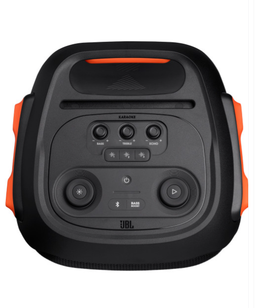 jbljbl partybox 710 bluetooth party speaker with dynamic music synced flashing club pattern lightshow,jbl pro sound, splashproof,jbl partybox app personalisation,guitar and mic input(800 watt rms, black) features: 800watt rms powerful jbl pro sound: create an instant musical connection with 800 powerful watts of high performance jbl original pro sound from partybox 710. the dual 2.75" tweeters and 8" woofers paired with its tuned bass reflex port deliver detailed audio perfection for music so loud you can literally feel the beat dynamic customizable light show: transform any space into a rock concert, nightclub, and karaoke lounge all rolled into one. sync your music to dynamic, customizable strobes, a unique starry night effect, and next level flashing club patterns easily controlled via the streamlined, user friendly top panel dials or partybox app control with jbl partybox app: the jbl partybox app makes it easier than ever to control your music, update settings, and customize the colors and patterns of your light show for the perfect party vibe ipx4 splashproof: whether you are partying with friends in your backyard or sipping drinks by the pool, the jbl partybox 710 is ipx4 splashproof so you never have to worry about the party getting too wet and wild guitar and mic inputs: with guitar and dual mic inputs, you can show your talents as you sing and play along. with the karaoke eq tuning, not only will you sound great but you'll look great, too, with the perfect light show for rocking out true wireless stereo with 2 partybox 710: one jbl partybox not enough? pair two 710 partybox speakers via cable or wireless by true wireless stereo (tws) technology for even bigger, bolder sound easy to grip handle and robust wheels : get the party rolling with big, robust, smooth running wheels and an easy grip handle for convenient portability and placement of the jbl partybox 710 wherever the music takes you. about the speaker: the splashproof partybox 710 transforms your next event into a real party, concert or nightclub. with its unique and colorful light show synced to jbl original pro sound. minimalistic and intuitive top panel controls and the partybox app let you create next level musical and visual experiences. customizing both the flashing, strobe lights and the amazing sound from the dual set of tweeters and bass rich woofers. one button true wireless sound instantly pairs two partybox 710s for an even bigger crowd. and with an easy to grip handle and robust wheels, you can keep the good times rolling wherever the party goes. specifications box content 1 x jbl party speaker 710,1 x quick start guide,1 x warranty card,1 x safety sheet,1 x right angle ac power cord(ac plug varies by region) connection type bluetooth connectivity wireless dimensions 90.5 x 39.9 x 43.6 cm microphone no net quantity unit piece power output 800 w sustainable regular voice assistant no water resistance yesjbl partybox 710 bluetooth party speaker with dynamic music synced flashing club pattern lightshow,jbl pro sound, splashproof,jbl partybox app personalisation,guitar and mic input(800 watt rms, black) features: 800watt rms powerful jbl pro sound: create an instant musical connection with 800 powerful watts of high performance jbl original pro sound from partybox 710. the dual 2.75" tweeters and 8" woofers paired with its tuned bass reflex port deliver detailed audio perfection for music so loud you can literally feel the beat dynamic customizable light show: transform any space into a rock concert, nightclub, and karaoke lounge all rolled into one. sync your music to dynamic, customizable strobes, a unique starry night effect, and next level flashing club patterns easily controlled via the streamlined, user friendly top panel dials or partybox app control with jbl partybox app: the jbl partybox app makes it easier than ever to control your music, update settings, and customize the colors and patterns of your light show for the perfect party vibe ipx4 splashproof: whether you are partying with friends in your backyard or sipping drinks by the pool, the jbl partybox 710 is ipx4 splashproof so you never have to worry about the party getting too wet and wild guitar and mic inputs: with guitar and dual mic inputs, you can show your talents as you sing and play along. with the karaoke eq tuning, not only will you sound great but you'll look great, too, with the perfect light show for rocking out true wireless stereo with 2 partybox 710: one jbl partybox not enough? pair two 710 partybox speakers via cable or wireless by true wireless stereo (tws) technology for even bigger, bolder sound easy to grip handle and robust wheels : get the party rolling with big, robust, smooth running wheels and an easy grip handle for convenient portability and placement of the jbl partybox 710 wherever the music takes you. about the speaker: the splashproof partybox 710 transforms your next event into a real party, concert or nightclub. with its unique and colorful light show synced to jbl original pro sound. minimalistic and intuitive top panel controls and the partybox app let you create next level musical and visual experiences. customizing both the flashing, strobe lights and the amazing sound from the dual set of tweeters and bass rich woofers. one button true wireless sound instantly pairs two partybox 710s for an even bigger crowd. and with an easy to grip handle and robust wheels, you can keep the good times rolling wherever the party goes. specifications box content 1 x jbl party speaker 710,1 x quick start guide,1 x warranty card,1 x safety sheet,1 x right angle ac power cord(ac plug varies by region) connection type bluetooth connectivity wireless dimensions 90.5 x 39.9 x 43.6 cm microphone no net quantity unit piece power output 800 w sustainable regular voice assistant no water resistance yes jbljbl partybox 710 bluetooth party speaker with dynamic music synced flashing club pattern lightshow,jbl pro sound, splashproof,jbl partybox app personalisation,guitar and mic input(800 watt rms, black) features: 800watt rms powerful jbl pro sound: create an instant musical connection with 800 powerful watts of high performance jbl original pro sound from partybox 710. the dual 2.75" tweeters and 8" woofers paired with its tuned bass reflex port deliver detailed audio perfection for music so loud you can literally feel the beat dynamic customizable light show: transform any space into a rock concert, nightclub, and karaoke lounge all rolled into one. sync your music to dynamic, customizable strobes, a unique starry night effect, and next level flashing club patterns easily controlled via the streamlined, user friendly top panel dials or partybox app control with jbl partybox app: the jbl partybox app makes it easier than ever to control your music, update settings, and customize the colors and patterns of your light show for the perfect party vibe ipx4 splashproof: whether you are partying with friends in your backyard or sipping drinks by the pool, the jbl partybox 710 is ipx4 splashproof so you never have to worry about the party getting too wet and wild guitar and mic inputs: with guitar and dual mic inputs, you can show your talents as you sing and play along. with the karaoke eq tuning, not only will you sound great but you'll look great, too, with the perfect light show for rocking out true wireless stereo with 2 partybox 710: one jbl partybox not enough? pair two 710 partybox speakers via cable or wireless by true wireless stereo (tws) technology for even bigger, bolder sound easy to grip handle and robust wheels : get the party rolling with big, robust, smooth running wheels and an easy grip handle for convenient portability and placement of the jbl partybox 710 wherever the music takes you. about the speaker: the splashproof partybox 710 transforms your next event into a real party, concert or nightclub. with its unique and colorful light show synced to jbl original pro sound. minimalistic and intuitive top panel controls and the partybox app let you create next level musical and visual experiences. customizing both the flashing, strobe lights and the amazing sound from the dual set of tweeters and bass rich woofers. one button true wireless sound instantly pairs two partybox 710s for an even bigger crowd. and with an easy to grip handle and robust wheels, you can keep the good times rolling wherever the party goes. specifications box content 1 x jbl party speaker 710,1 x quick start guide,1 x warranty card,1 x safety sheet,1 x right angle ac power cord(ac plug varies by region) connection type bluetooth connectivity wireless dimensions 90.5 x 39.9 x 43.6 cm microphone no net quantity unit piece power output 800 w sustainable regular voice assistant no water resistance yesjbl partybox 710 bluetooth party speaker with dynamic music synced flashing club pattern lightshow,jbl pro sound, splashproof,jbl partybox app personalisation,guitar and mic input(800 watt rms, black) features: 800watt rms powerful jbl pro sound: create an instant musical connection with 800 powerful watts of high performance jbl original pro sound from partybox 710. the dual 2.75" tweeters and 8" woofers paired with its tuned bass reflex port deliver detailed audio perfection for music so loud you can literally feel the beat dynamic customizable light show: transform any space into a rock concert, nightclub, and karaoke lounge all rolled into one. sync your music to dynamic, customizable strobes, a unique starry night effect, and next level flashing club patterns easily controlled via the streamlined, user friendly top panel dials or partybox app control with jbl partybox app: the jbl partybox app makes it easier than ever to control your music, update settings, and customize the colors and patterns of your light show for the perfect party vibe ipx4 splashproof: whether you are partying with friends in your backyard or sipping drinks by the pool, the jbl partybox 710 is ipx4 splashproof so you never have to worry about the party getting too wet and wild guitar and mic inputs: with guitar and dual mic inputs, you can show your talents as you sing and play along. with the karaoke eq tuning, not only will you sound great but you'll look great, too, with the perfect light show for rocking out true wireless stereo with 2 partybox 710: one jbl partybox not enough? pair two 710 partybox speakers via cable or wireless by true wireless stereo (tws) technology for even bigger, bolder sound easy to grip handle and robust wheels : get the party rolling with big, robust, smooth running wheels and an easy grip handle for convenient portability and placement of the jbl partybox 710 wherever the music takes you. about the speaker: the splashproof partybox 710 transforms your next event into a real party, concert or nightclub. with its unique and colorful light show synced to jbl original pro sound. minimalistic and intuitive top panel controls and the partybox app let you create next level musical and visual experiences. customizing both the flashing, strobe lights and the amazing sound from the dual set of tweeters and bass rich woofers. one button true wireless sound instantly pairs two partybox 710s for an even bigger crowd. and with an easy to grip handle and robust wheels, you can keep the good times rolling wherever the party goes. specifications box content 1 x jbl party speaker 710,1 x quick start guide,1 x warranty card,1 x safety sheet,1 x right angle ac power cord(ac plug varies by region) connection type bluetooth connectivity wireless dimensions 90.5 x 39.9 x 43.6 cm microphone no net quantity unit piece power output 800 w sustainable regular voice assistant no water resistance yes